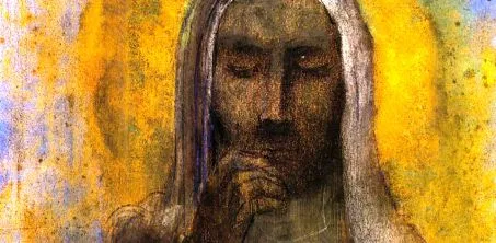 Odilon Redon Jesus en silence 1897 ca Musee du Petit Palais Avignon